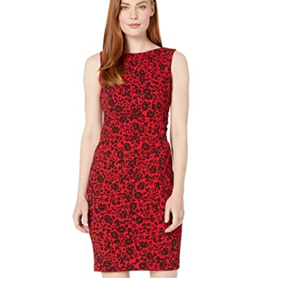 Calvin Klein Dress Print Starburst Floral